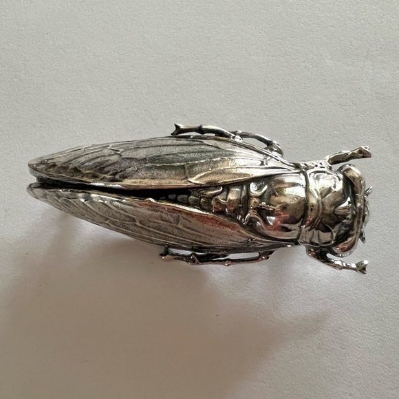 Gorgeous Cicada pin brooch STERLING SILVER - Picture 2 of 14